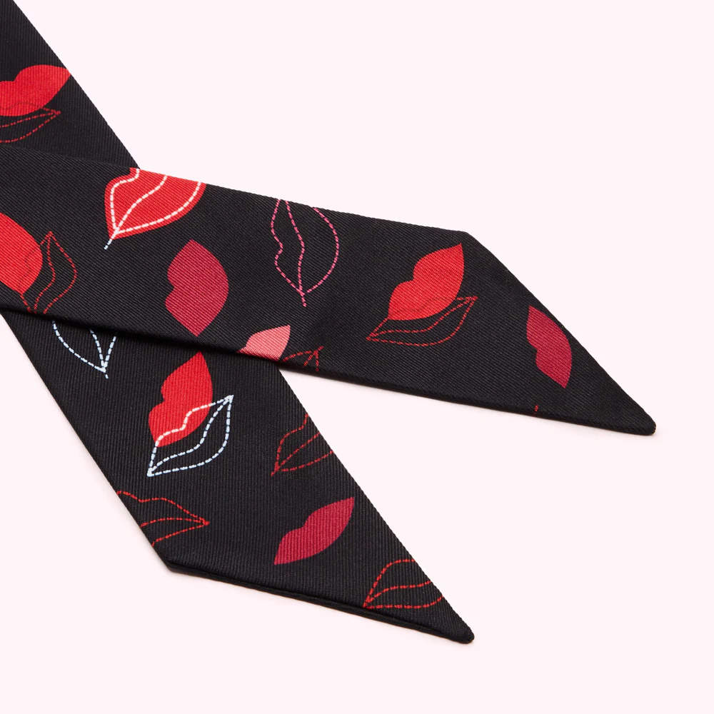 MULTI LIP FLURRY SKINNY SCARF - Image 3