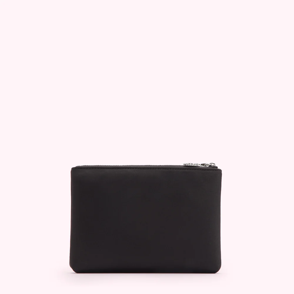 BLACK LONDON, PARIS, NEW YORK TOP ZIP POUCH - Image 2