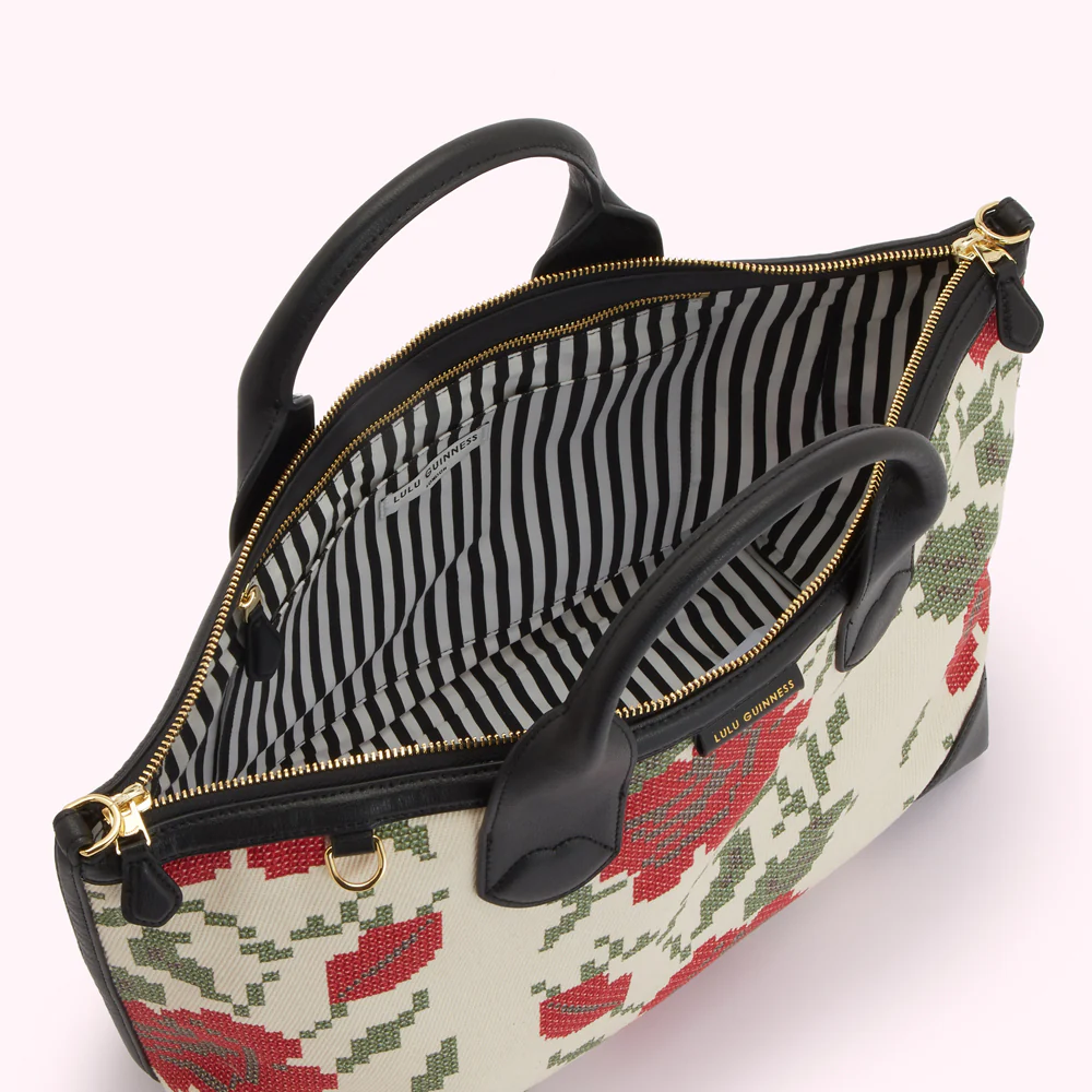 MULTI SMALL ROSE PRINT POPPINS BAG - Image 4