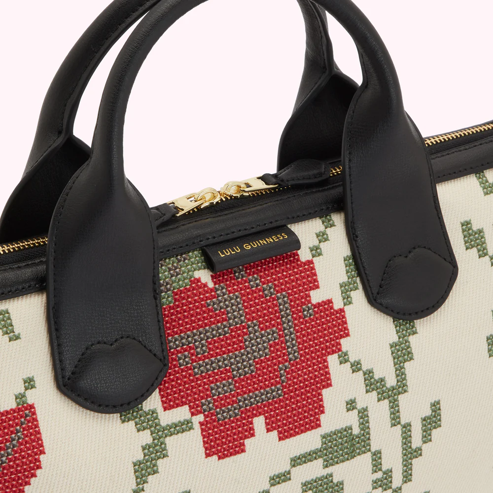 MULTI SMALL ROSE PRINT POPPINS BAG - Image 5
