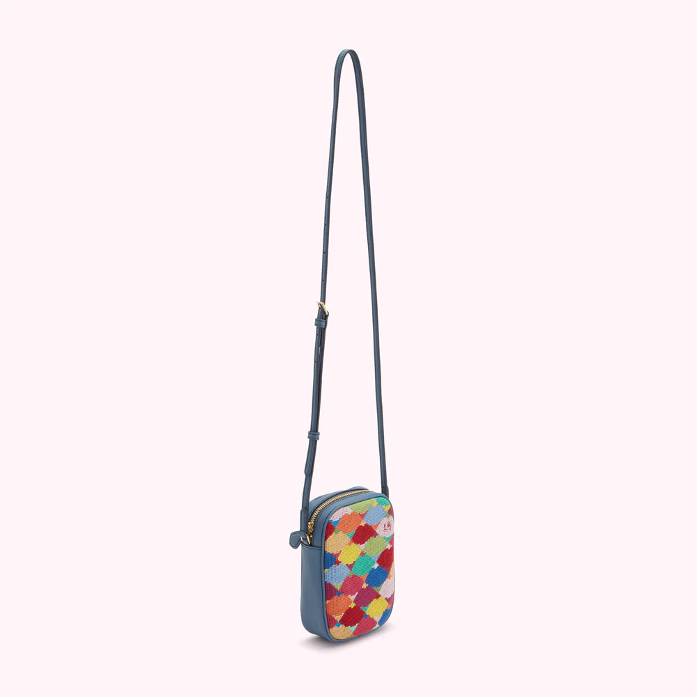 MULTI LIP TAPESTRY DAVIS CROSSBODY BAG - Image 3