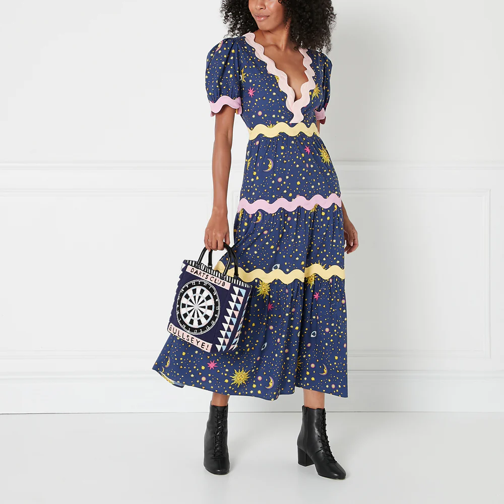 NAVY BULLSEYE BIBI TOTE - Image 5