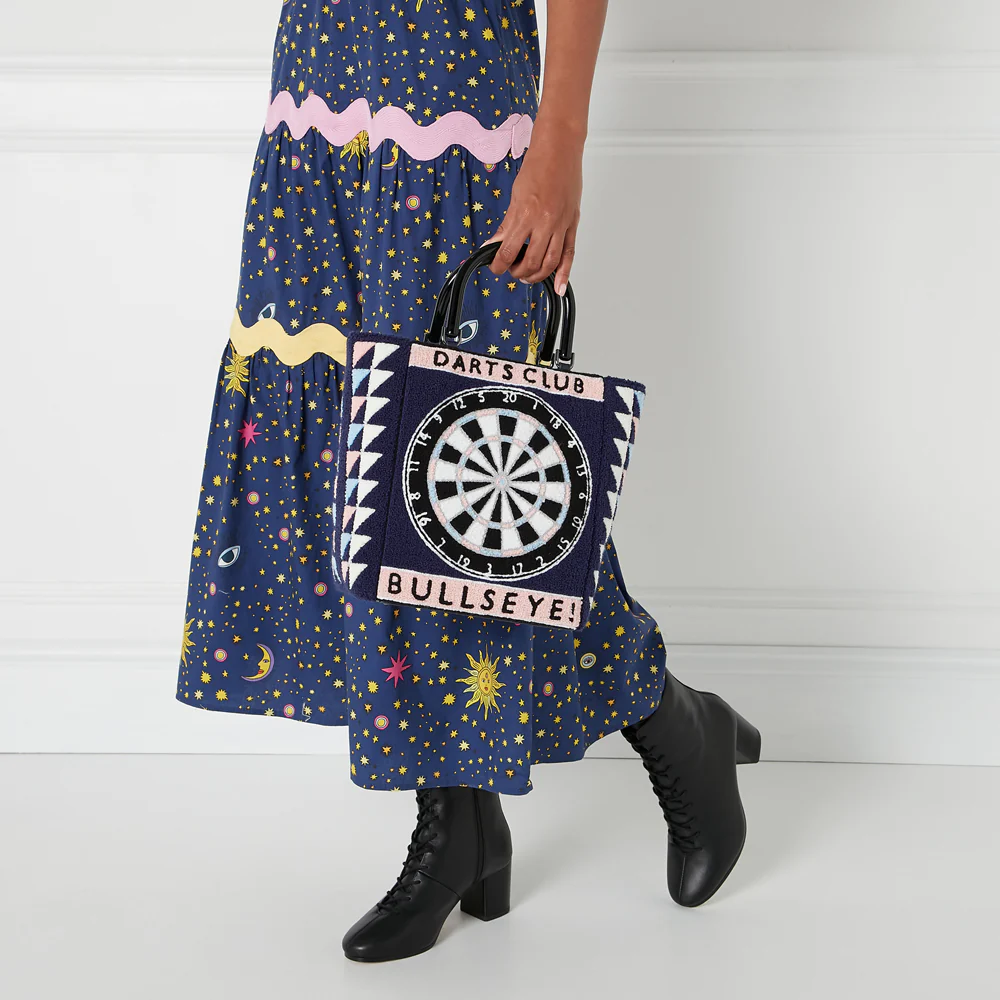 NAVY BULLSEYE BIBI TOTE - Image 6