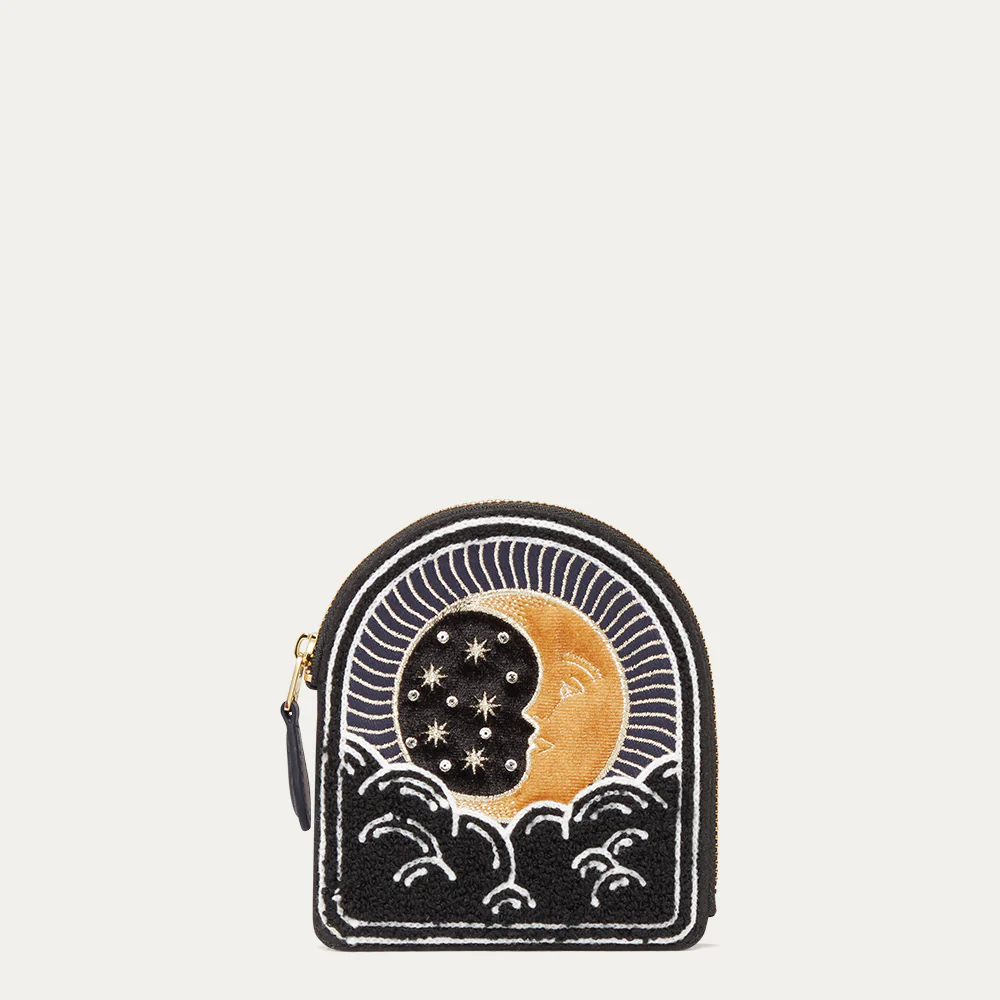 NAVY COSMIC MOON CASSIA COIN PURSE