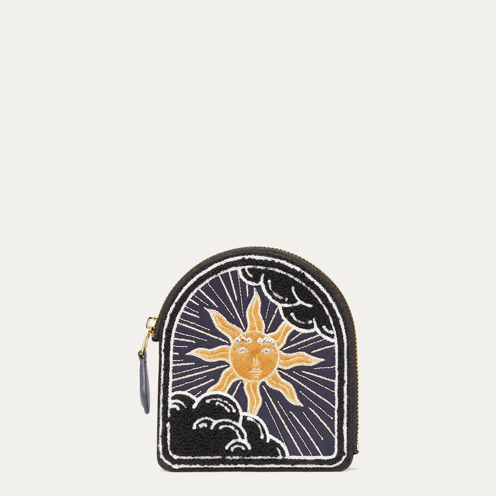 NAVY COSMIC SUN CASSIA COIN PURSE