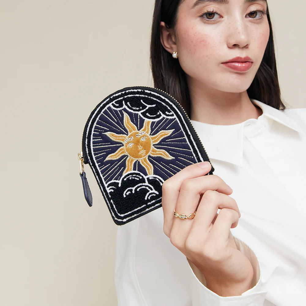 NAVY COSMIC SUN CASSIA COIN PURSE - Image 5