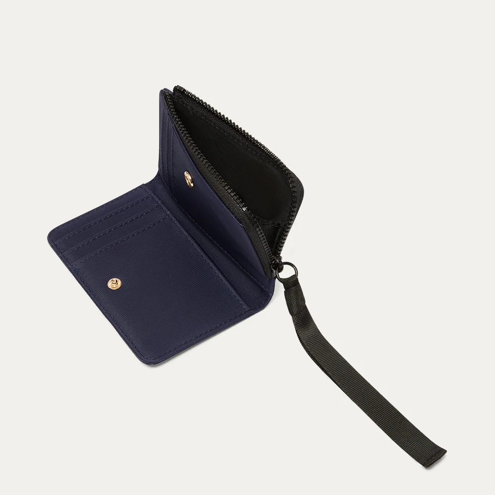 NAVY NYLON MILA WALLET - Image 3
