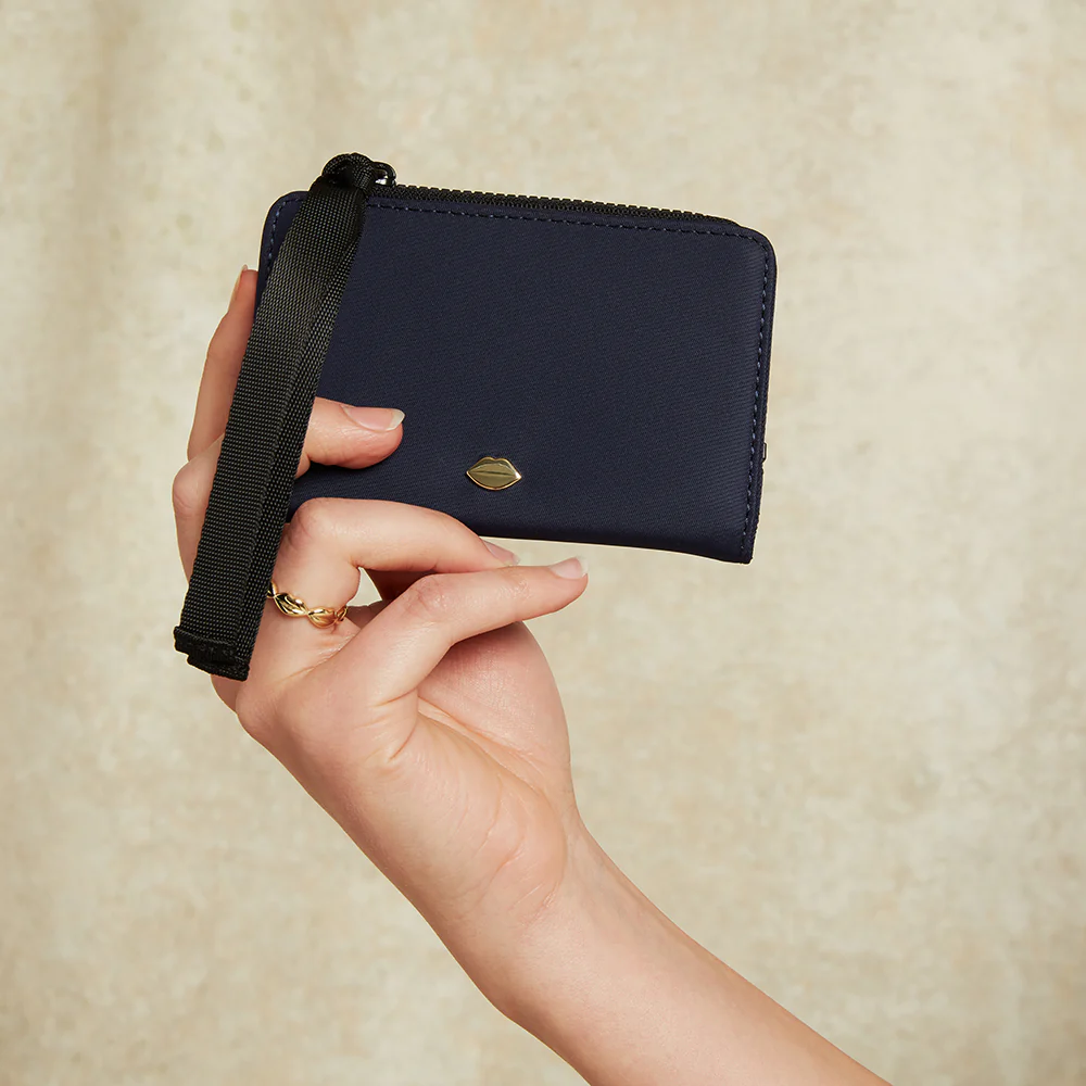 NAVY NYLON MILA WALLET - Image 5