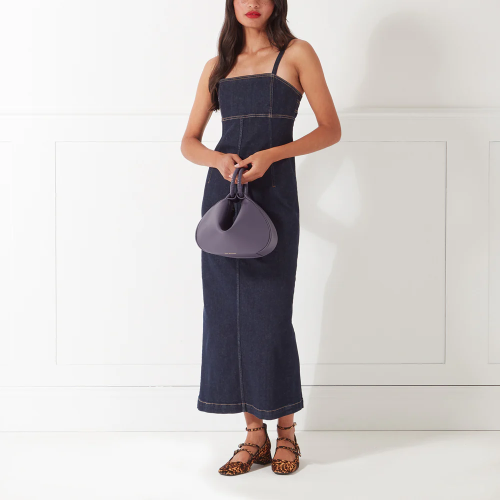 NIGHTSHADE LEATHER MEDIUM CLEO HANDBAG - Image 7