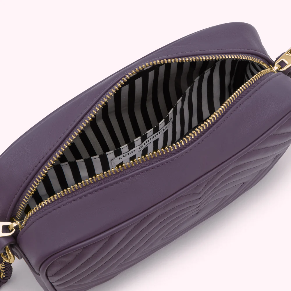 NIGHTSHADE LIP RIPPLE QUILTED LEATHER BELLA CROSSBODY BAG - Image 4
