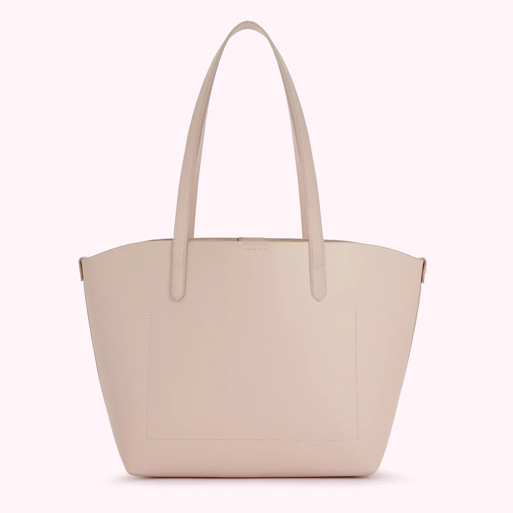 PEBBLE PINK LEATHER SMALL IVY TOTE BAG - Image 2
