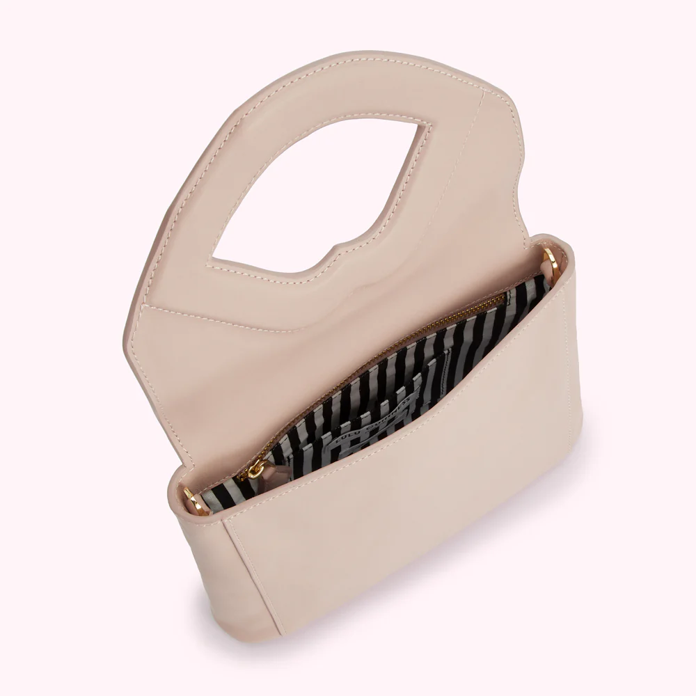 PEBBLE PINK LIP CUT OUT EMERY CLUTCH BAG - Image 4