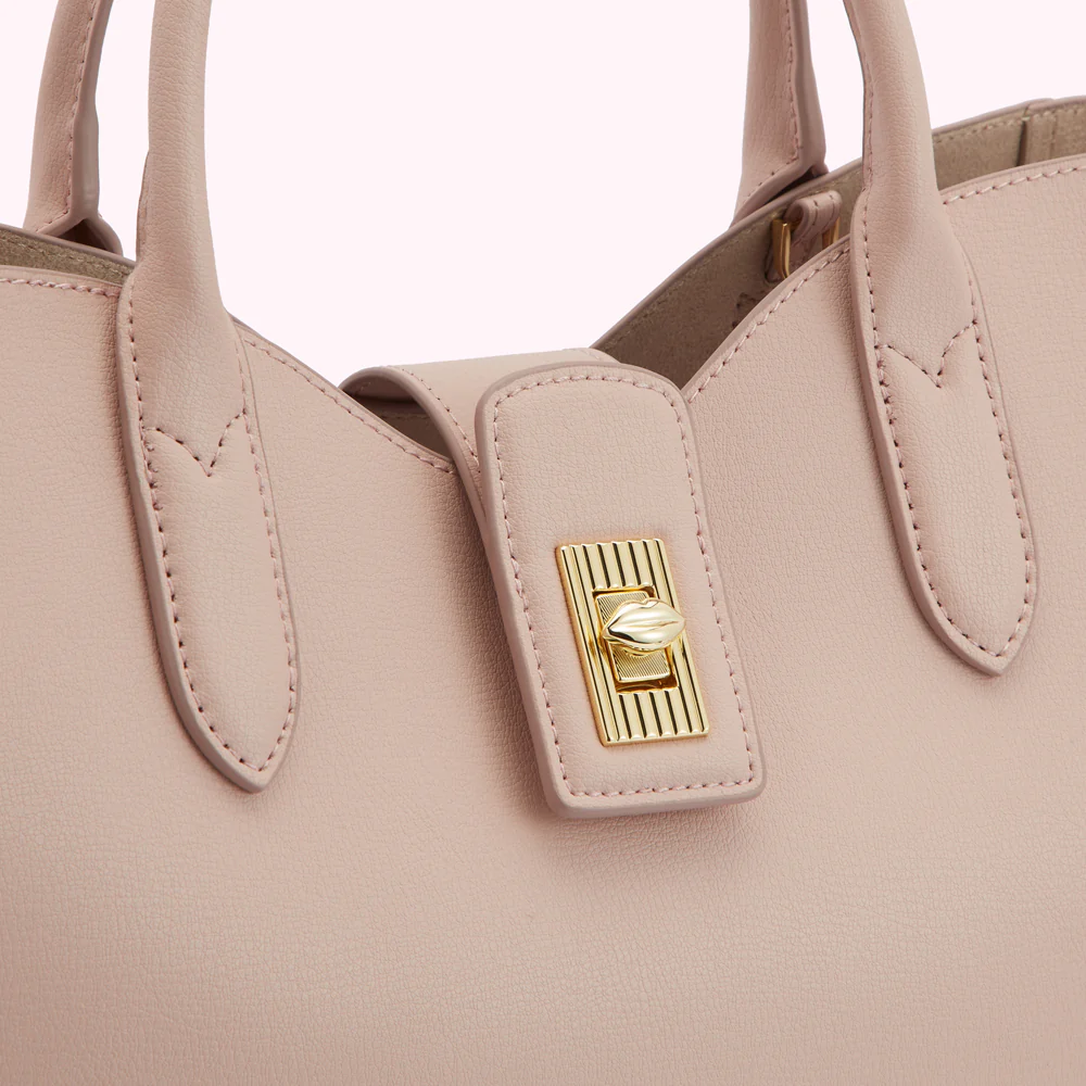 PEBBLE PINK LEATHER LUELLA HANDBAG - Image 4
