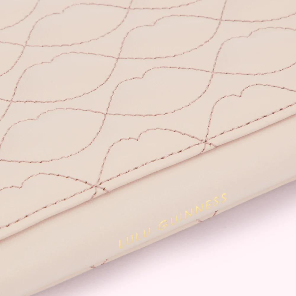 PEBBLE PINK LIP QUILTED LEATHER TANSY WALLET - Image 3
