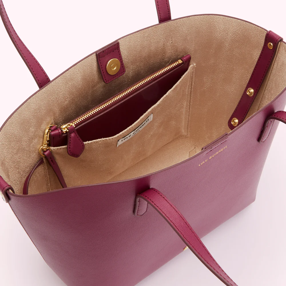 PEONY LEATHER SMALL IVY TOTE BAG - Image 4