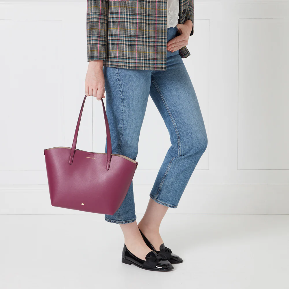PEONY LEATHER SMALL IVY TOTE BAG - Image 8