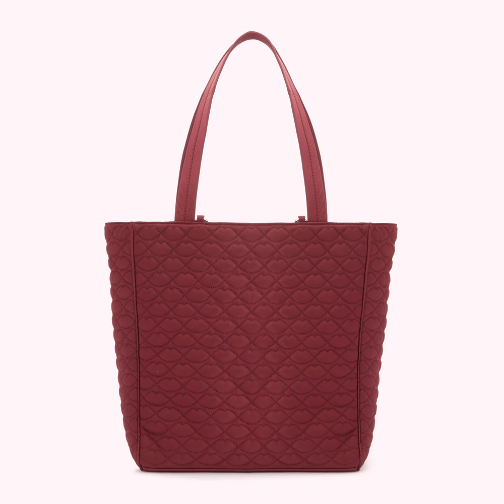 PEONY QUILTED LIPS LYRA TOTE BAG - Image 2