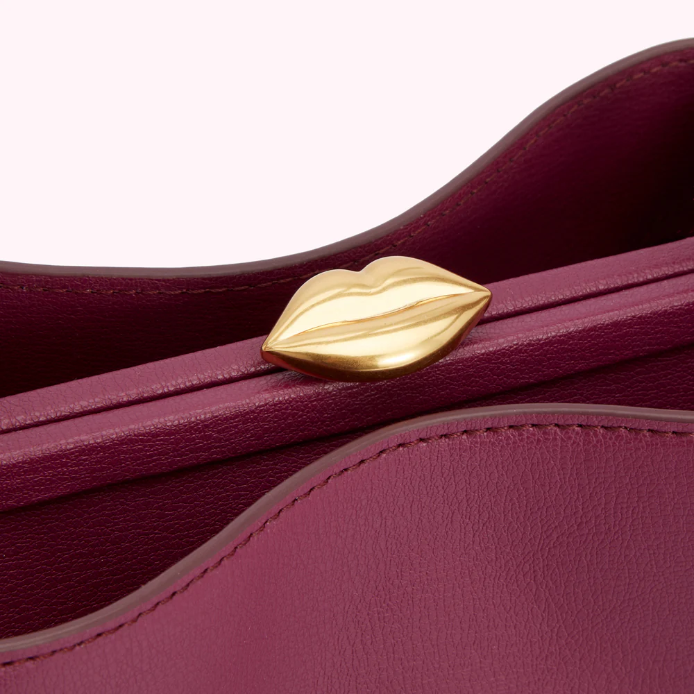 PEONY MEDIUM LEATHER RUBY - Image 4