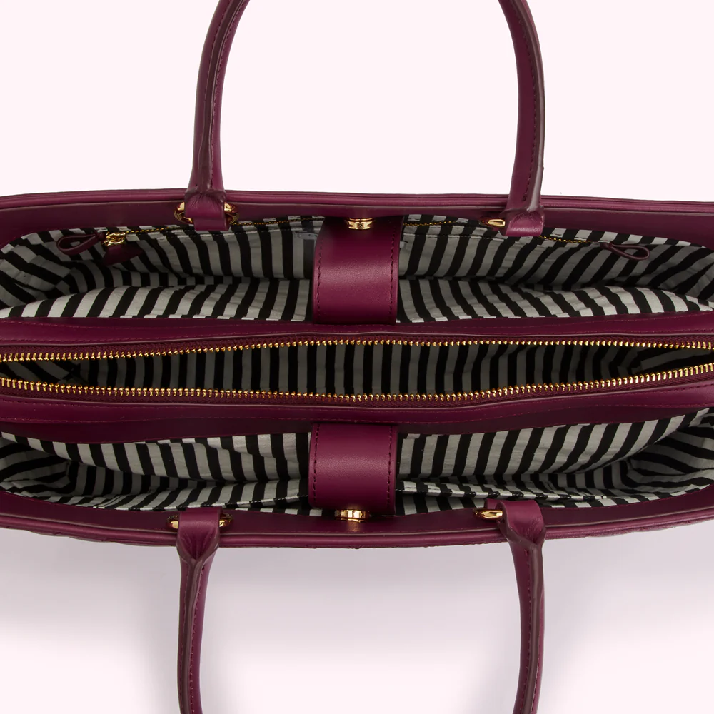 PEONY LIP RIPPLE QUILTED LEATHER BETHANY HANDBAG - Image 4