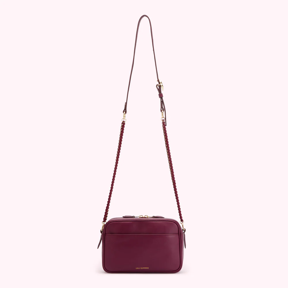 PEONY LIP RIPPLE QUILTED LEATHER BELLA CROSSBODY BAG - Image 2
