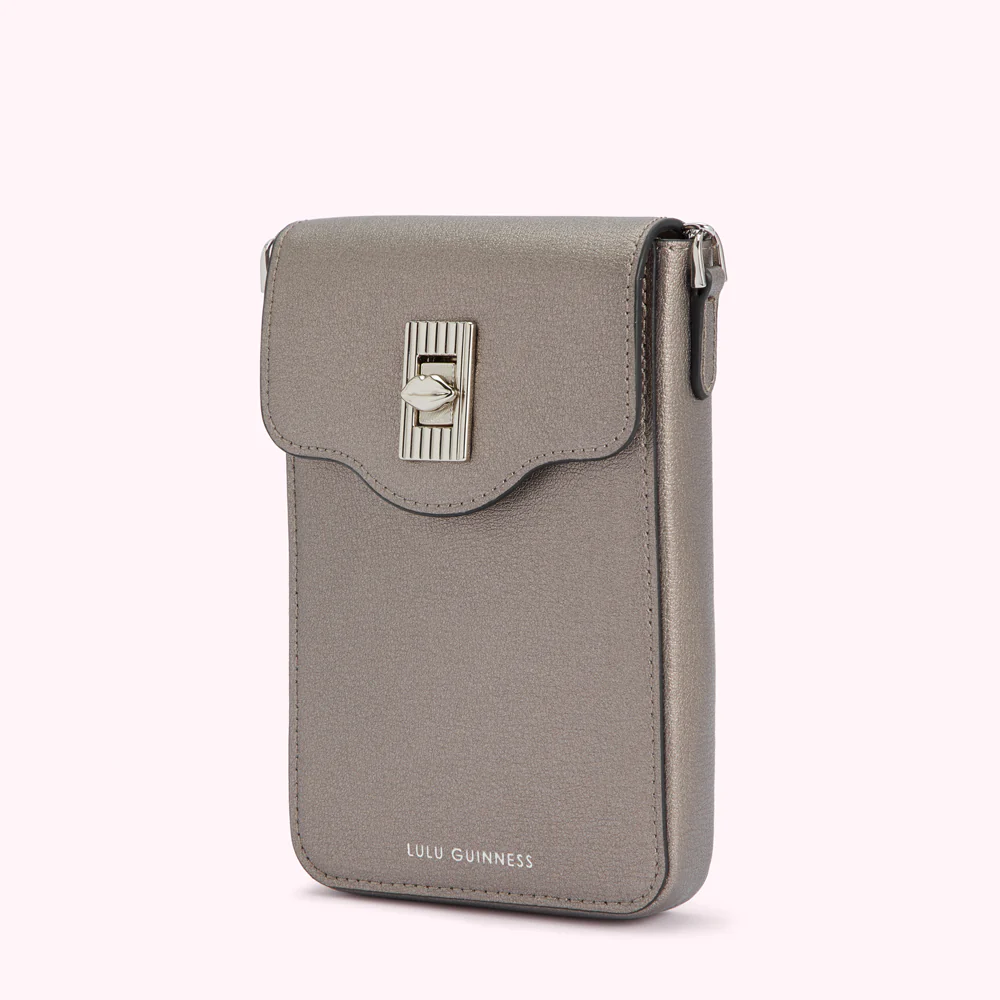 PEWTER LEATHER RITA CROSSBODY MINI BAG - Image 3