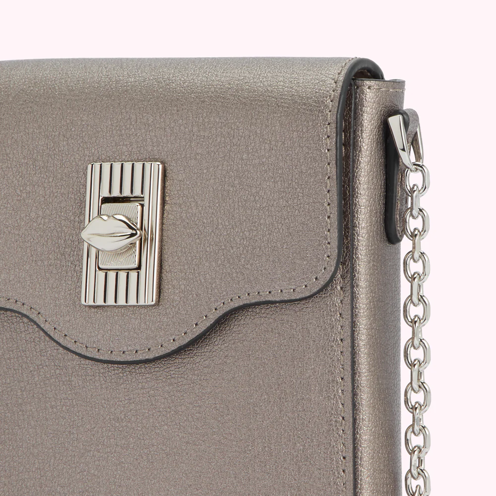 PEWTER LEATHER RITA CROSSBODY MINI BAG - Image 4