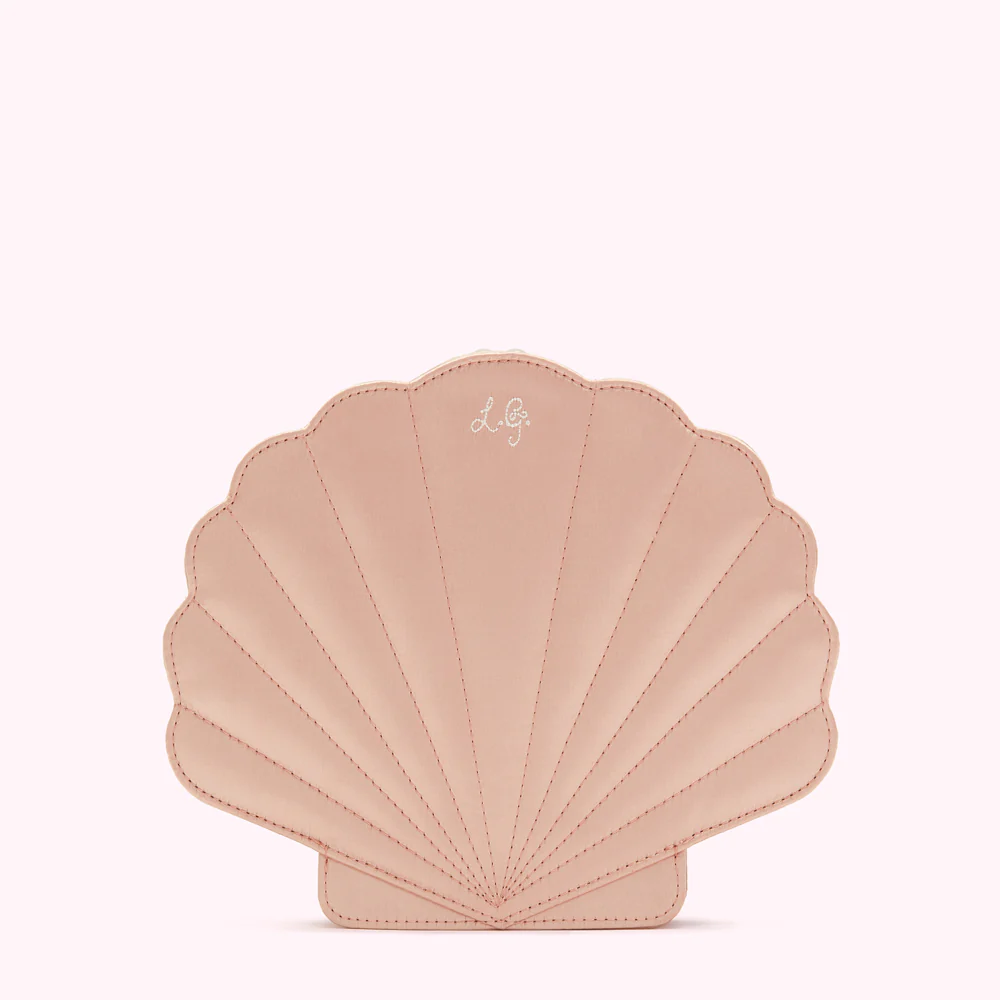 POWDER SATIN SHELL CLUTCH WITH SWAROVSKI® CRYSTALS - Image 2