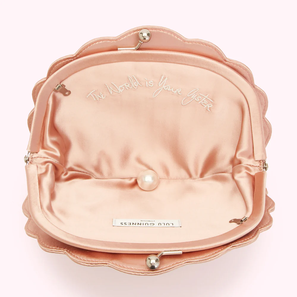 POWDER SATIN SHELL CLUTCH WITH SWAROVSKI® CRYSTALS - Image 4