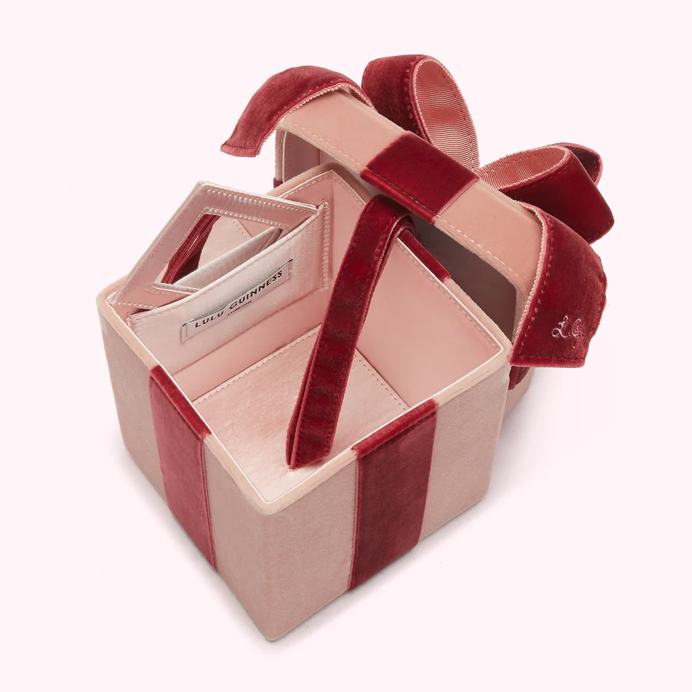 POWDER VELVET PRESENT CLUTCH BAG - Image 4