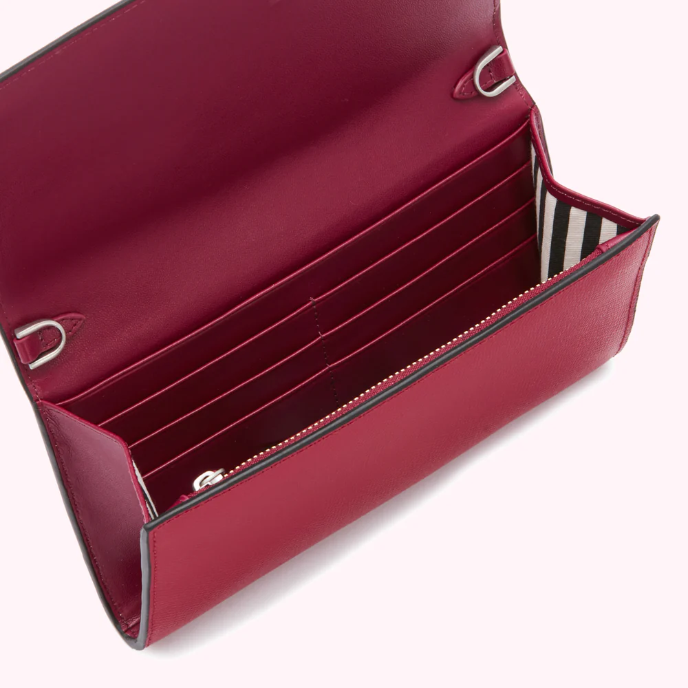 RASPBERRY CROSSGRAIN JUNIPER CHAIN WALLET - Image 3