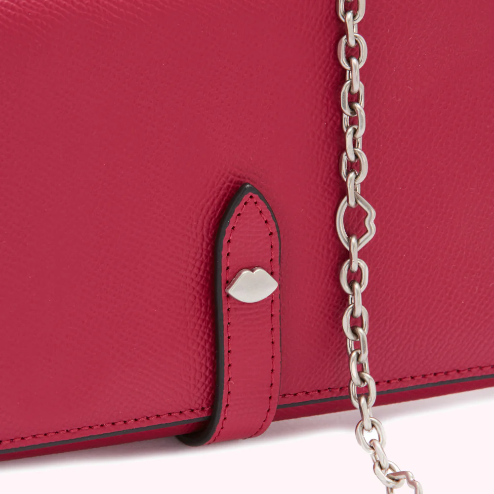 RASPBERRY CROSSGRAIN JUNIPER CHAIN WALLET - Image 4