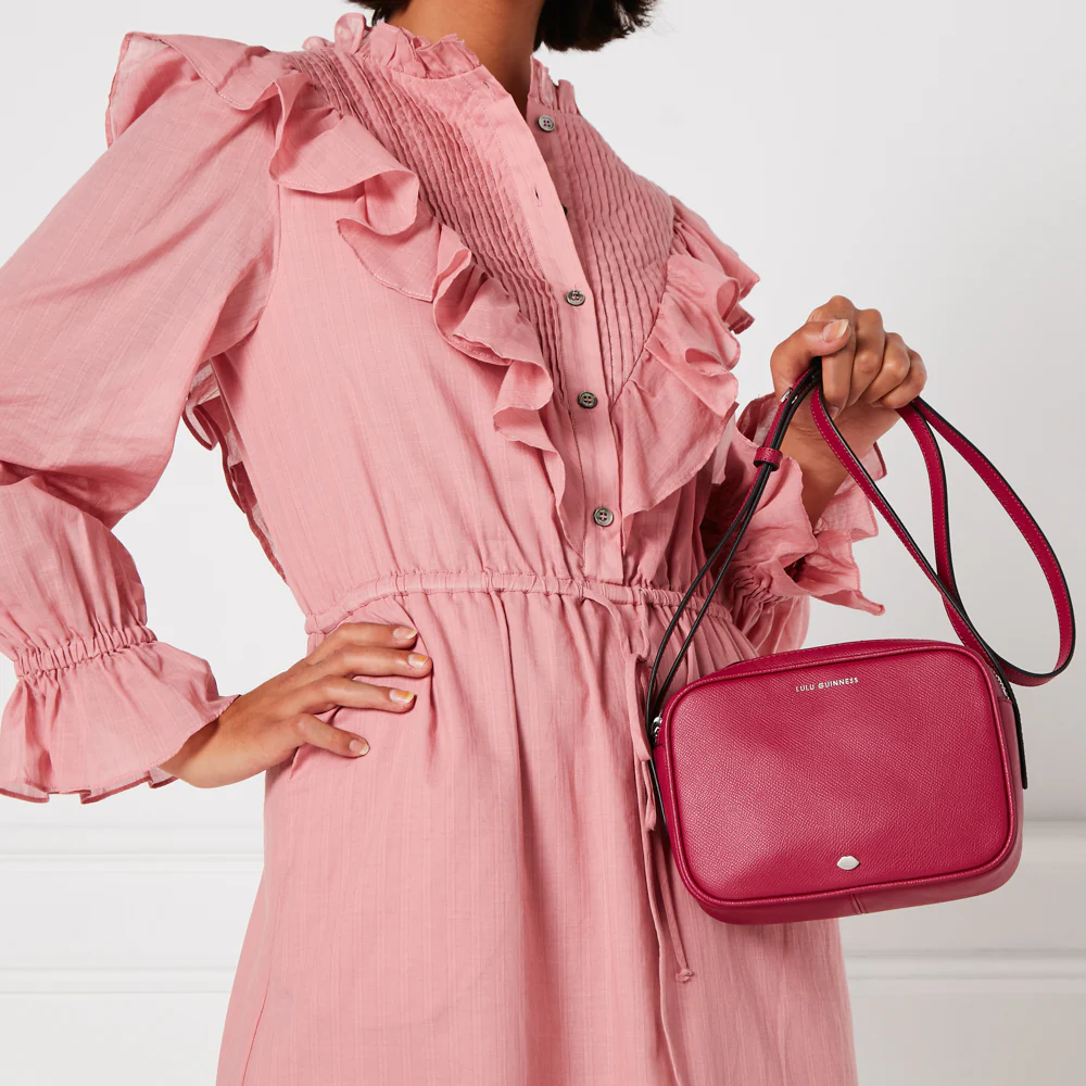RASPBERRY LEATHER COLE CROSSBODY BAG - Image 6