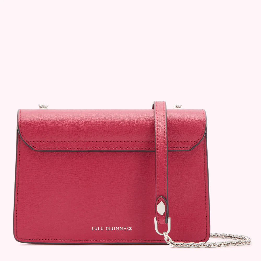 RASPBERRY LEATHER POLLY CROSSBODY BAG - Image 4