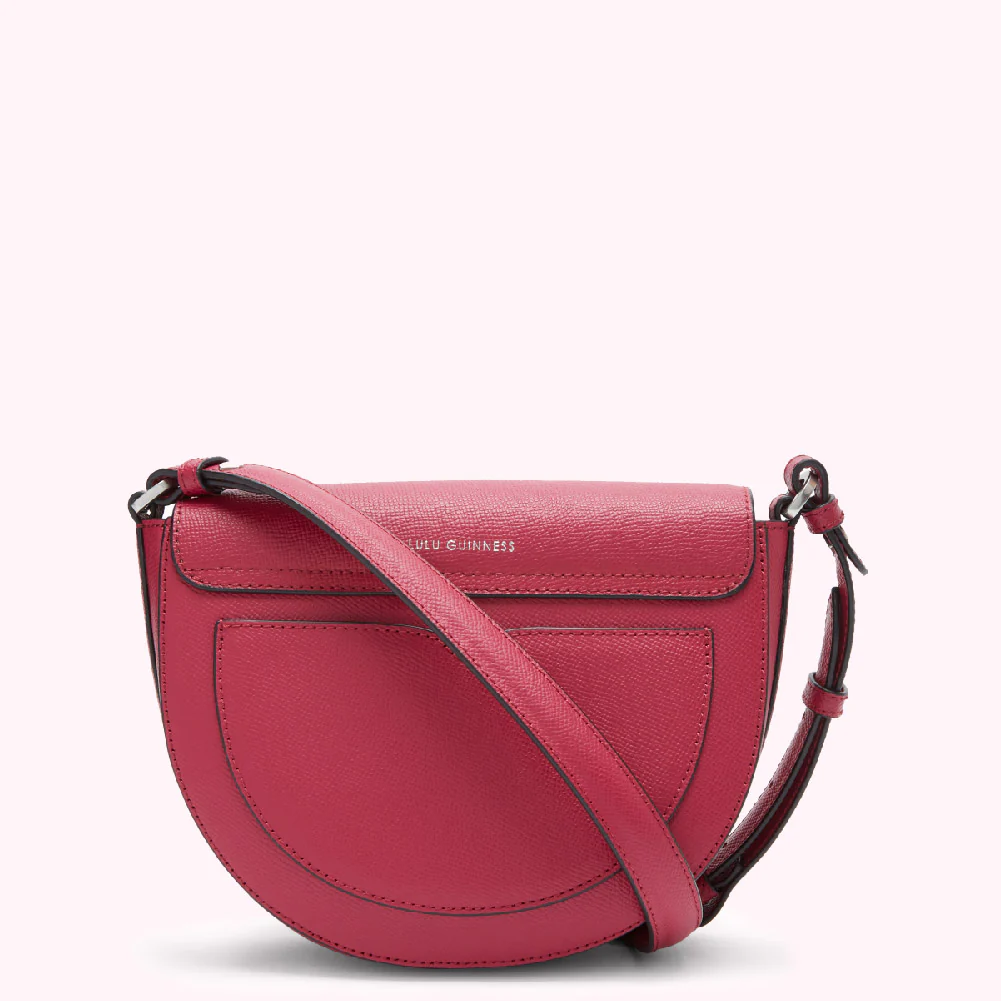 RASPBERRY MEDIUM ESME SADDLE BAG - Image 3