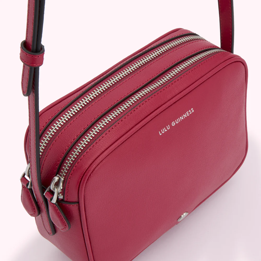 RASPBERRY LEATHER COLE CROSSBODY BAG - Image 4