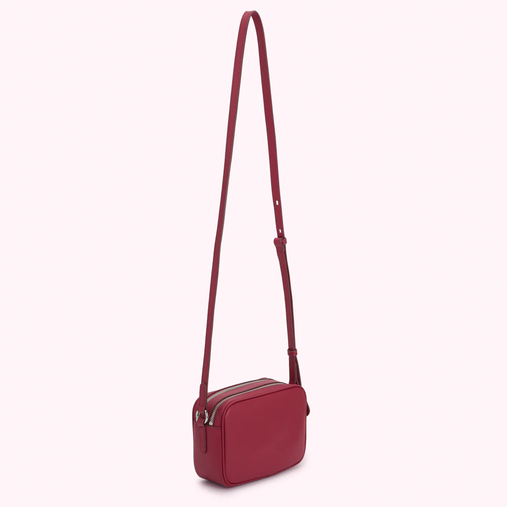 RASPBERRY LEATHER COLE CROSSBODY BAG - Image 2