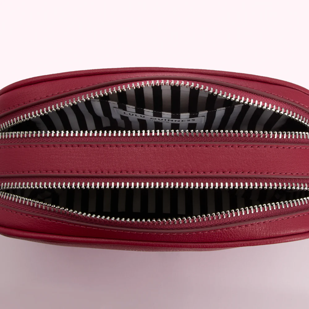 RASPBERRY LEATHER COLE CROSSBODY BAG - Image 3