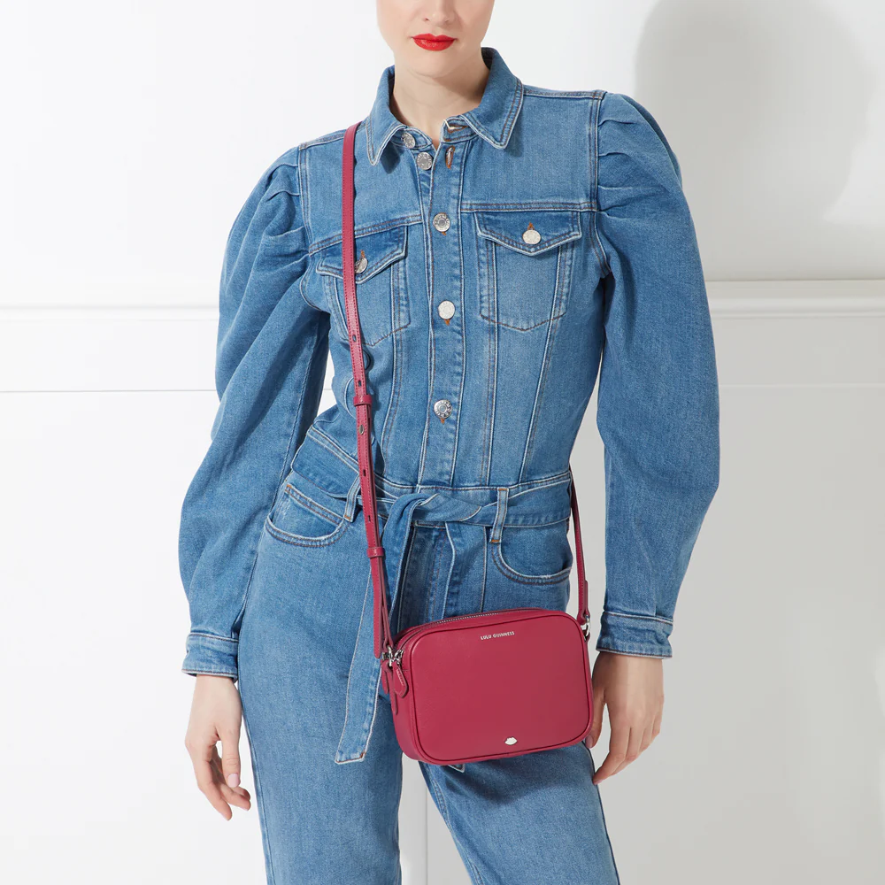 RASPBERRY LEATHER COLE CROSSBODY BAG - Image 5