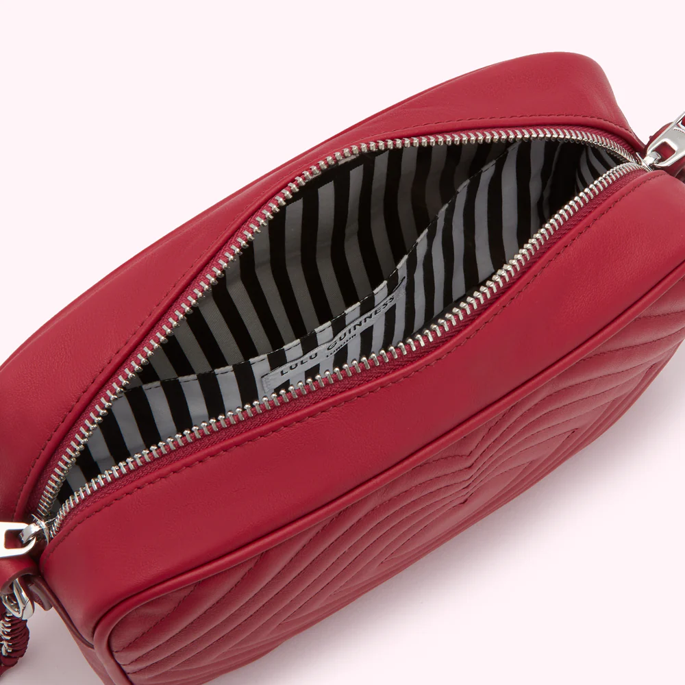 RASPBERRY LIP QUILTED BELLA CROSSBODY BAG - Image 4