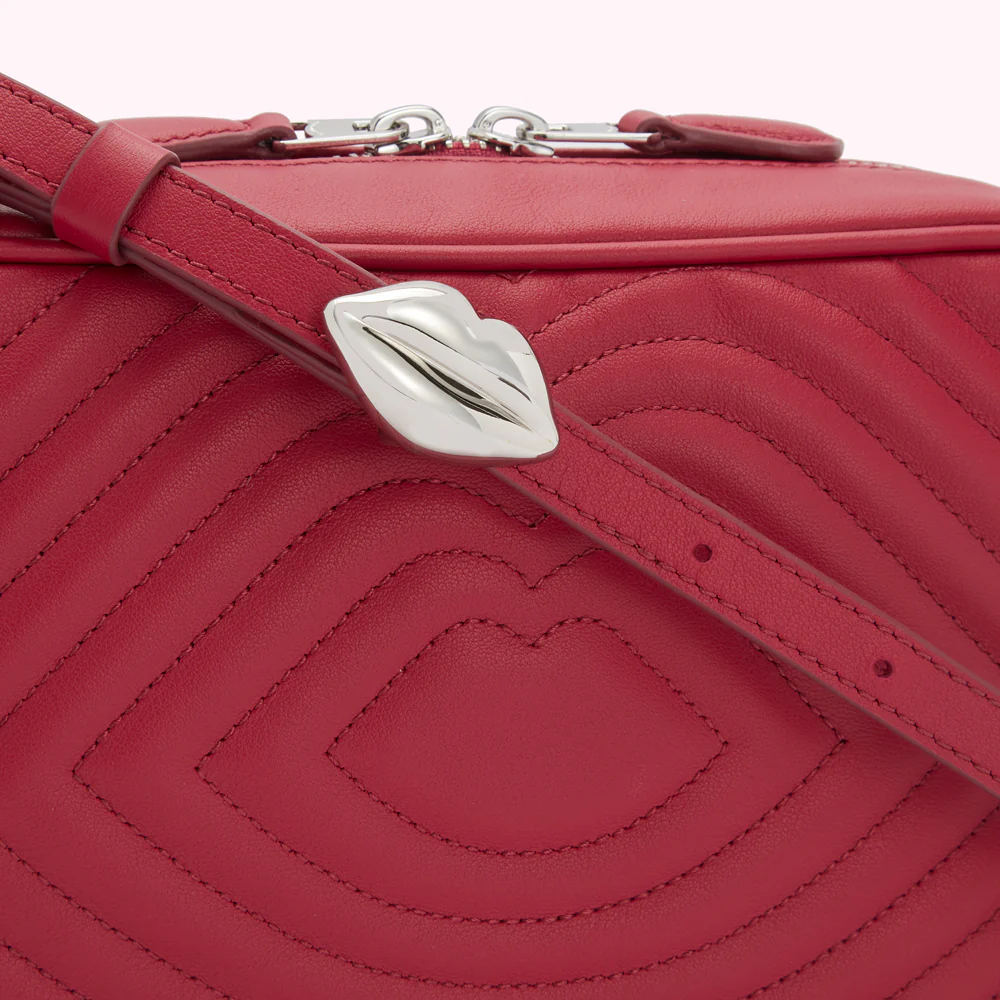 RASPBERRY LIP QUILTED BELLA CROSSBODY BAG - Image 6