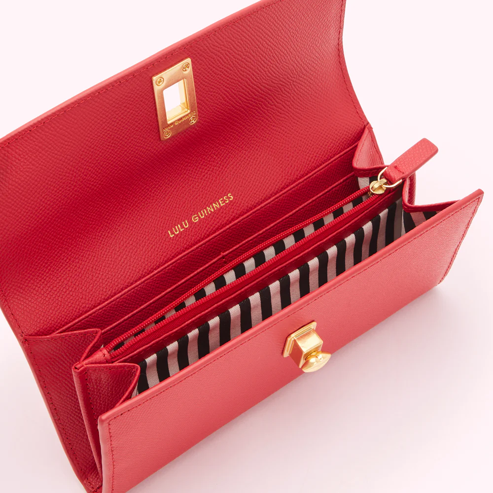 RED LIP TURNLOCK LUCIA WALLET - Image 2
