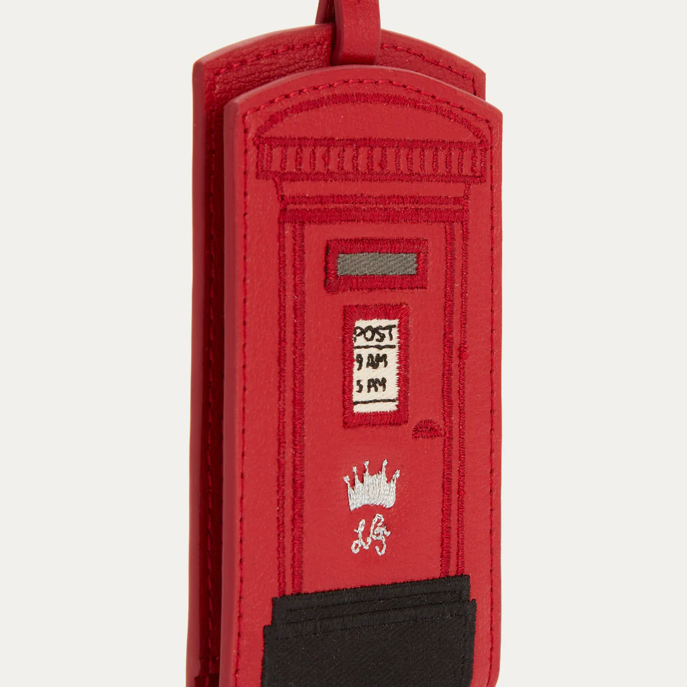 RED LULU MAIL POSTBOX LUGGAGE TAG - Image 4