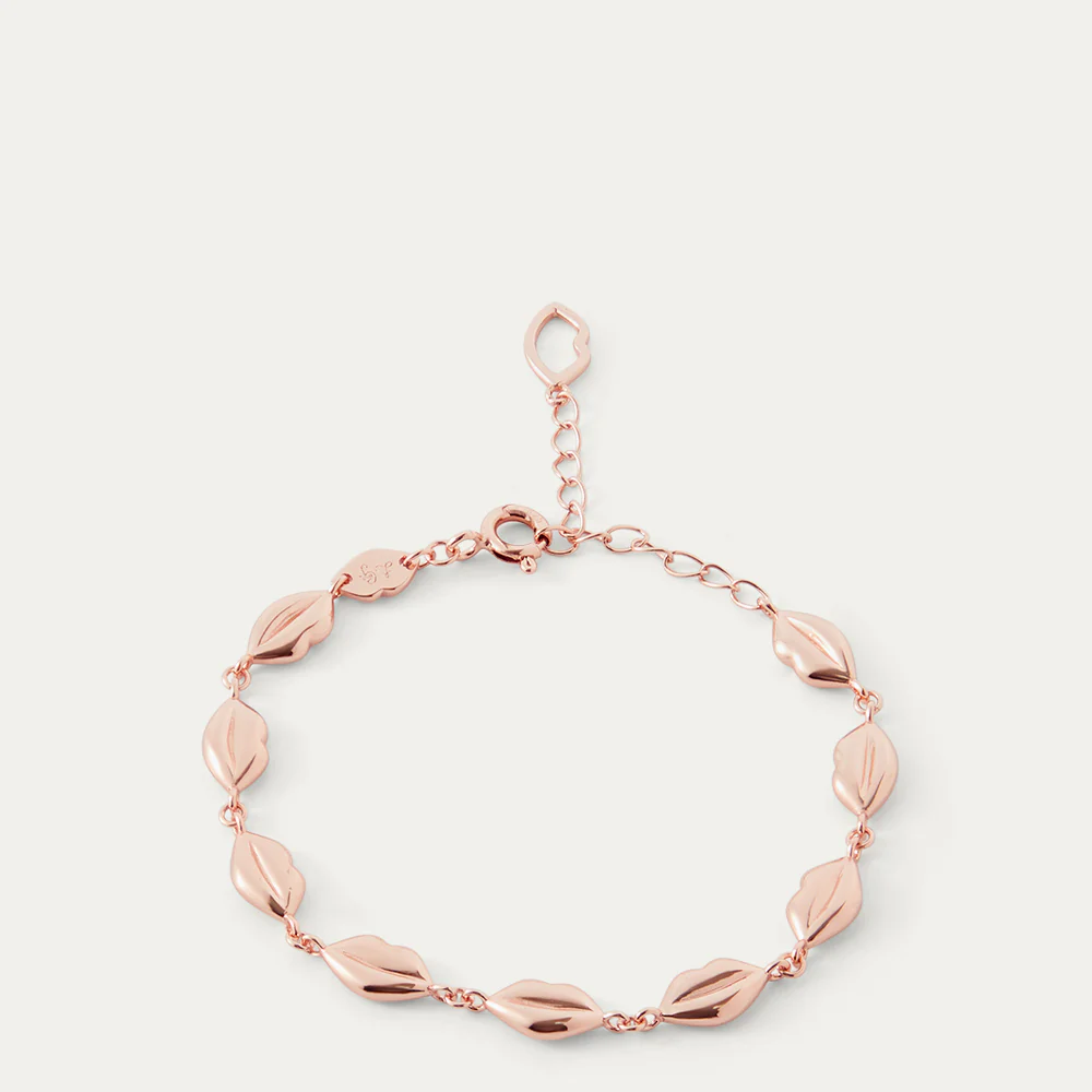 ROSE GOLD LIP CHAIN LUNA BRACELET - Image 3