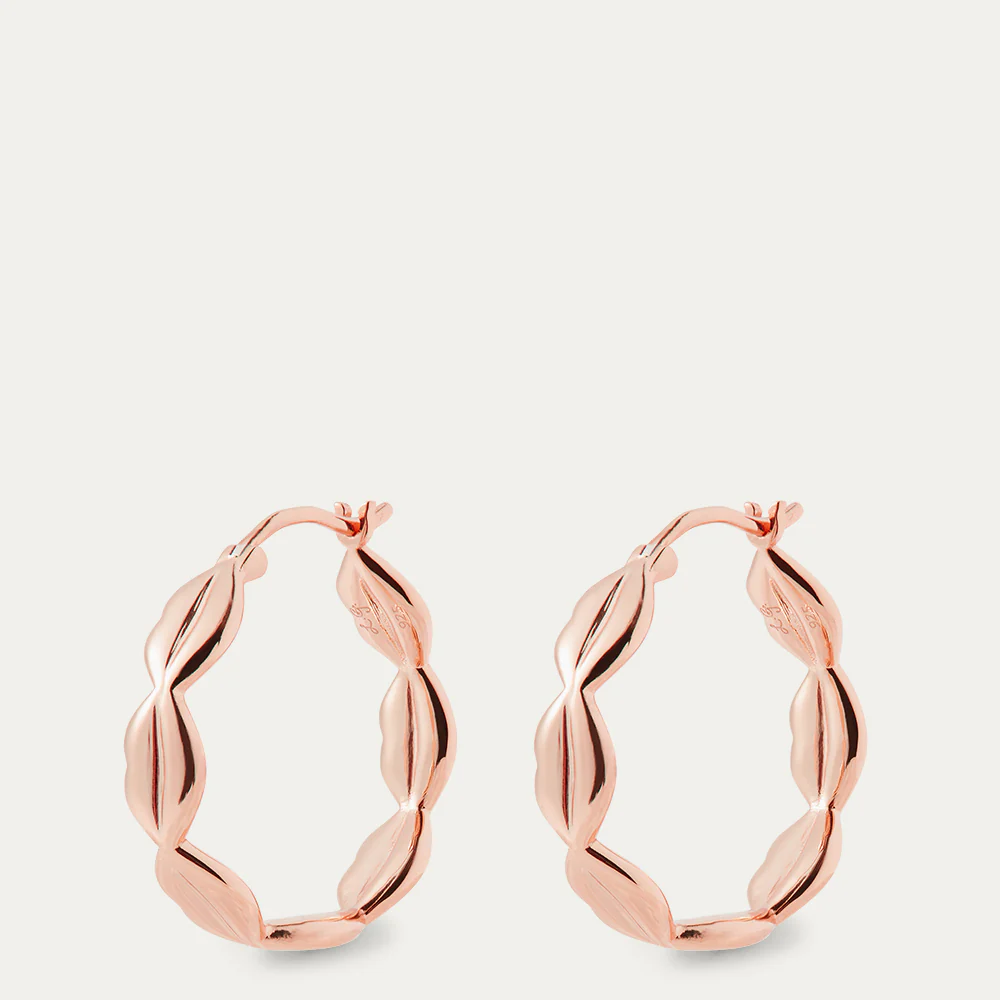 ROSE GOLD LUNA LIP HOOP EARRINGS - Image 2