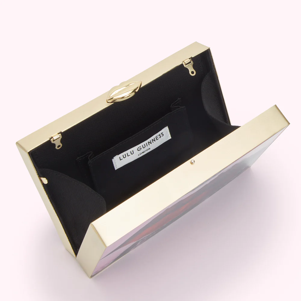ROSE MULTI LIP ARTWORK LADY LIVVY CLUTCH - Image 4