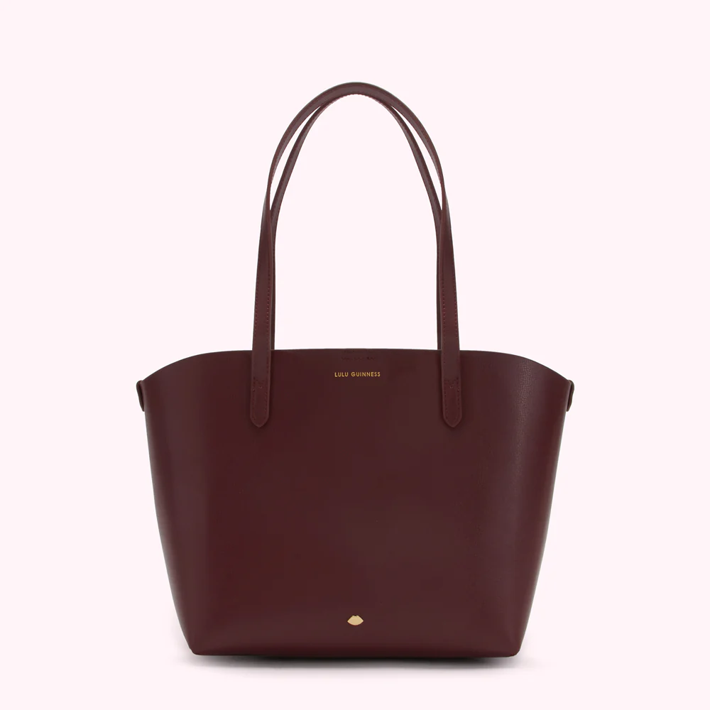 ROSEWOOD LEATHER SMALL IVY TOTE BAG