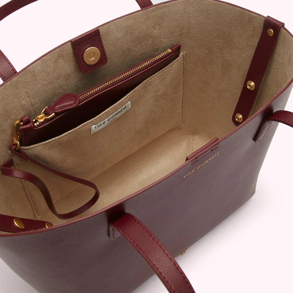 ROSEWOOD LEATHER SMALL IVY TOTE BAG - Image 4