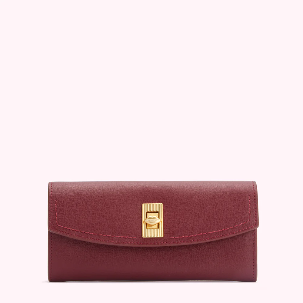 ROSEWOOD LIP TURNLOCK LUCIA WALLET
