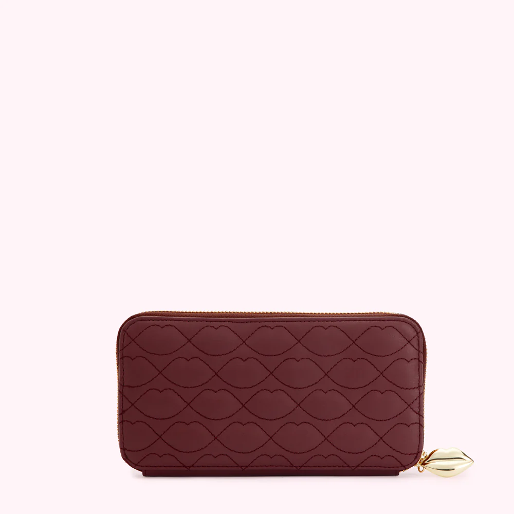 ROSEWOOD LIP QUILTED LEATHER TANSY WALLET - Image 2