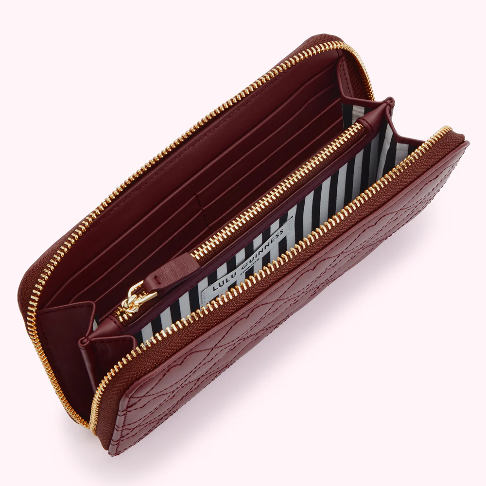 ROSEWOOD LIP QUILTED LEATHER TANSY WALLET - Image 3